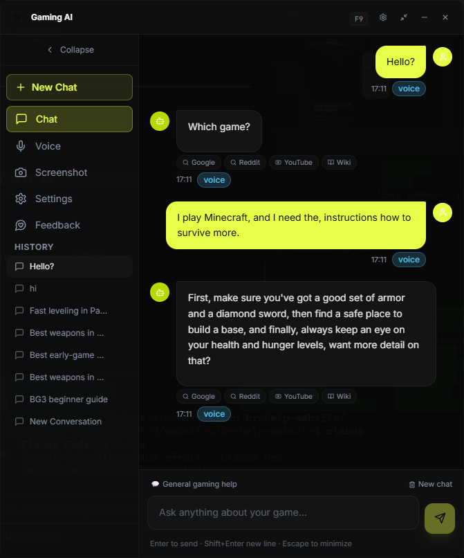 BroHelp Overlay over Dota 2
